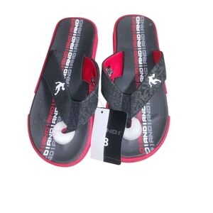 ANDS1 Black and Red Slide Sandals